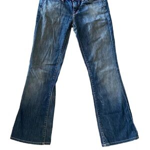 Madewell dark wash rail straight jeans